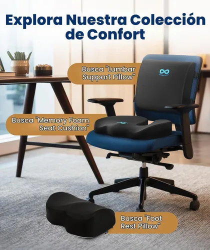 Vista 8 de Everlasting Comfort Almohada cervical mejorada para aviones - Reposacabezas de viaje de espuma viscoelástica para volar - Almohadas de viaje 2-Gris