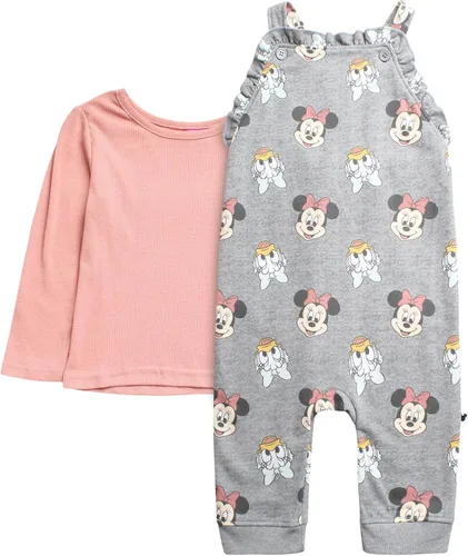 Vista 2 de Disney Minnie Mouse - Conjunto de 2 piezas para bebé, mameluco de forro polar de manga larga (recién nacidobebé)