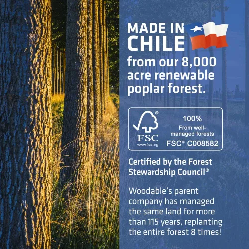 Vista 2 de Juego de cubiertos de madera desechables – 100% compostable para el hogar – 100 tenedores de 6.5 pulgadas, utensilios de bambú alternativos