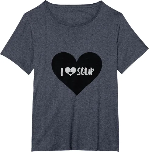 Vista 44 de I Love Soup - Camiseta de regalo con forma de corazón, Blanco, S Asfalto