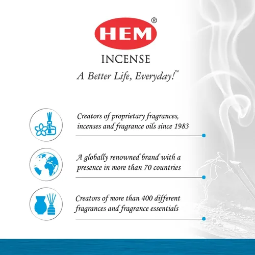 Vista 8 de Hem Incense-OM - Varitas de incienso (120 palitos en una caja) Frescura y meditación Artículos de habitación Puja para un entorno aromático