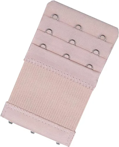 Vista 4 de Bra Extender 3 Hooks 3 Rows Elastic Bra Band Hook Strap Extensions for Women, Pack of 4