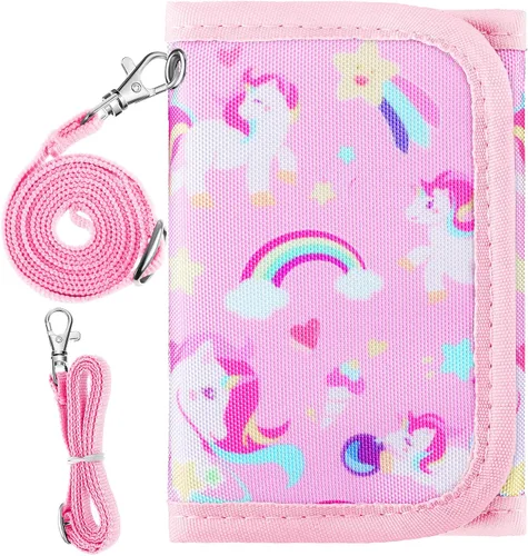 Vista 3 de Hapycat Cartera infantil para niñas Unicorniorosa