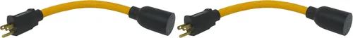 Vista 9 de Cable divisor Y de 2 tomas de salida de generador Southwire - Convierte un enchufe único a dobles tomas de salida de 15A - Enchufes moldeados