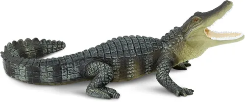 Vista 2 de Safari Ltd. Figura de cocodrilo – Figura realista de reptil de 6 pulgadas – Juguete educativo para niños, niñas y niños a partir de 3 años