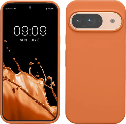 Vista 212 de kwmobile Funda Compatible con Google Pixel 6 Pro - Funda de Teléfono de Silicona TPU con Acabado Suave - Azul Caribe