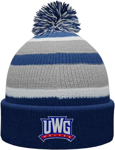 Vista 78 de NCAA Prime - Gorro de punto de invierno con pompón plegable