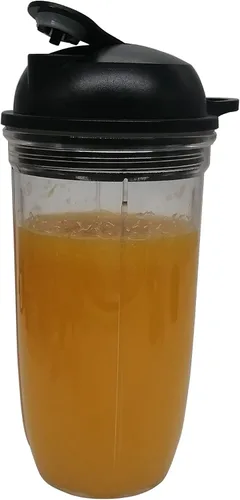 Vista 6 de Cuchilla de repuesto Easy Twist con taza de 18/24 oz y tapa para llevar, compatible con licuadora combinada nutri bullet