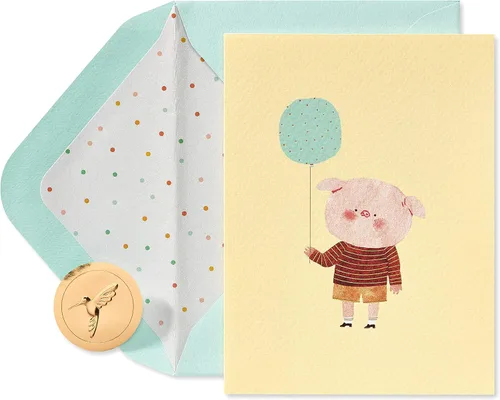 Vista 9 de Papyrus Tarjetas de cumpleaños para niños, erizo y elefante (2 unidades)