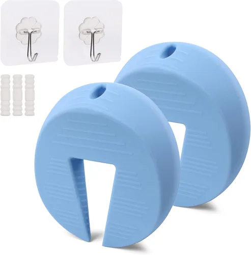 Vista 17 de Protector de silicona para puerta y tope de puerta, protector de pellizco duradero, evita lesiones por pellizcos, puertas de golpe, tope de puerta