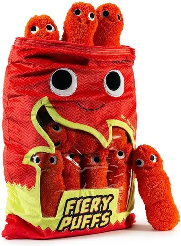 Vista 2 de Kidrobot Yummy World Frye and the Fiery Puffs - Peluche de 24 pulgadas