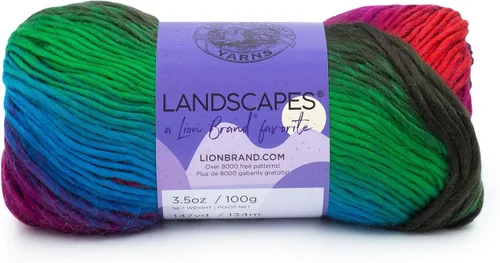 Vista 8 de Lion Brand Yarn - Hilo Landscapes (1 madeja), Desert Spring
