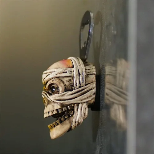 Vista 4 de 4 abridores de botellas con cabeza de calavera, abridor magnético de botellas de cerveza para nevera, barman en casa, restaurante, Halloween