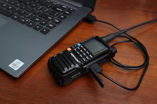 Vista 11 de TIDRADIO TD-H3 Plus - Radio de mano con auriculares, Bluetooth conectable, actualización web, programación inalámbrica APP PC, Walkie Talkies