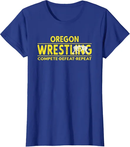 Vista 57 de Oregon Wrestling - Camiseta para competir, derrota, repetir