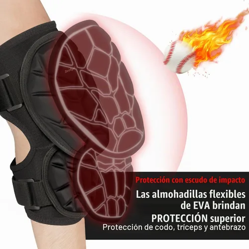 Vista 2 de Baseball Batters Elbow Guard, Elbow Protector with EVA Padding Youth Adult