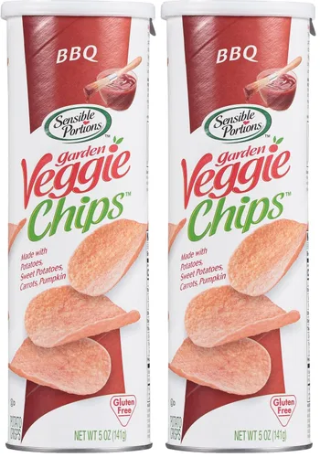 Vista 9 de Sensible Portions Chips de verduras apiladas para jardín, sal marina, 5 onzas