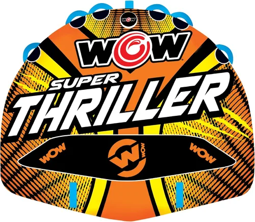 Vista 9 de Wow Sports Thriller - Tubo de cubierta remolcable para adultos que navegan en barco, inflable para deportes acuáticos