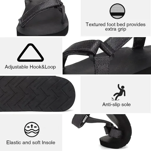 Vista 5 de Sandalias deportivas originales para mujer con plantilla como el tapete de yoga, sandalias de senderismo, calzado ligero
