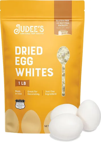 Vista 9 de Judee's Gluten Free Polvo de proteína de clara de huevo seco, nutrición completa y proteína de huevo, polvo para hornear y merengue sin gluten