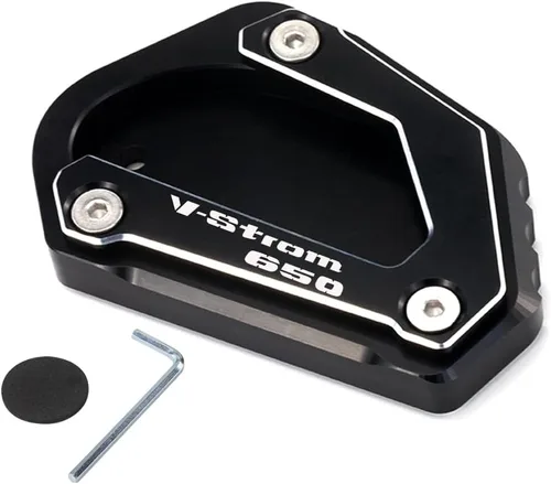 Vista 2 de Placa de soporte de extensión lateral de motocicleta compatible con SUZUKI Vstrom 650 650XT 2004-2023 Vstrom Soporte de almohadilla de pie DL650