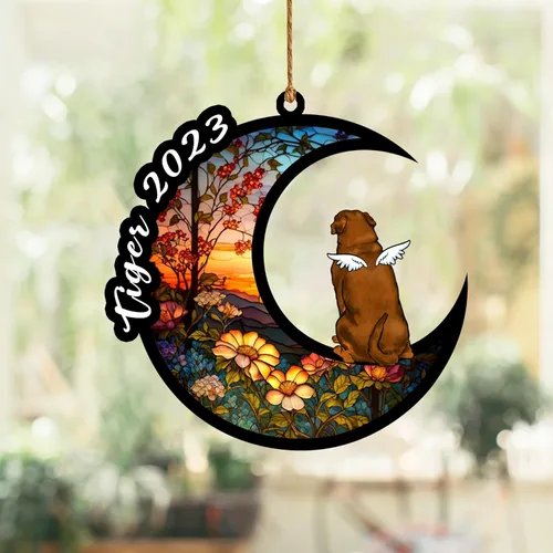 Vista 115 de Nazenti Atrapasoles conmemorativo para perros, adornos de Navidad personalizados para perros, adorno de Navidad, regalos conmemorativos para perros