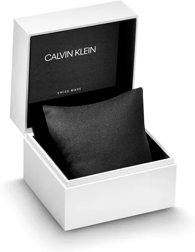 Vista 6 de Calvin Klein K8Q331L2 Posh Reloj de cuero con esfera blanca de 1260in para mujer Movimiento de cuarzo