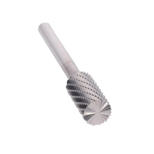 Vista 18 de Drill America SA-1 Rebaba de carburo/lima giratoria cilíndrica de doble corte para amoladora de troquel de 1/4" de diámetro x 5/8" de longitud