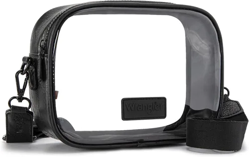 Vista 12 de Montana West X Wrangler - Bolsa transparente para eventos de estadio, bolsa cruzada para conciertos, deportes