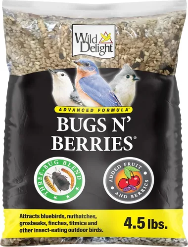 Vista 13 de Wild Delight 099127 Bugs N' Berries - Alimento para pájaros silvestres, 4.5 libras