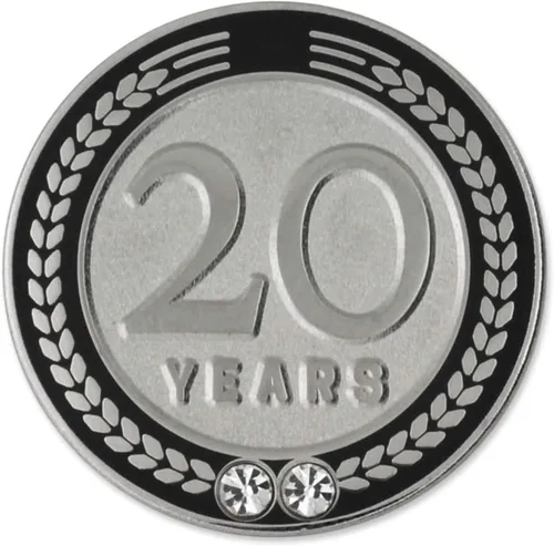 Vista 14 de PinMart Years of Service Award Employee Recognition Gift Pin de solapa - Negro