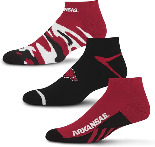 Vista 12 de For Bare Feet Paquete de 3 calcetines tobilleros unisex para adultos de la NCAA Camo Boom
