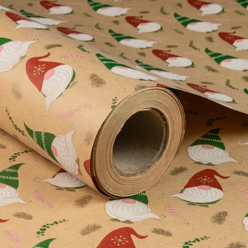 Vista 17 de RUSPEPA - Papel para envolver regalos de Navidad, rollo jumbo de papel kraft - Diseño de piña negra para envolver regalos navideños - 30 pulgadas x