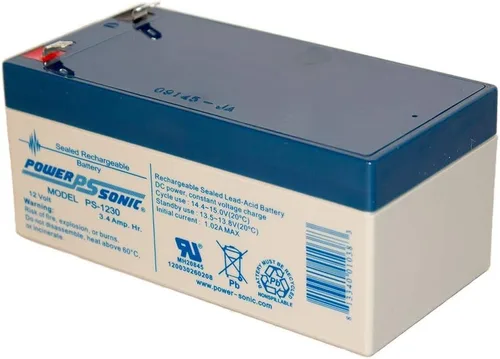 Vista 3 de Power Sonic Batería de plomo ácido sellada recargable PS-1230 12V 3.4 AH @ 20-hr. 12V 3.3 AH @ 10-hr.