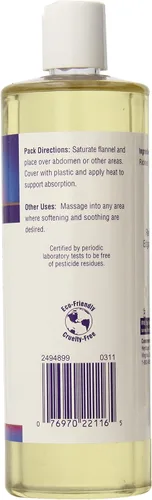 Vista 2 de Heritage Products Aceite de ricino, The Palma Christi, 16 onzas líquidas (16.2 fl oz) (paquete de 4)