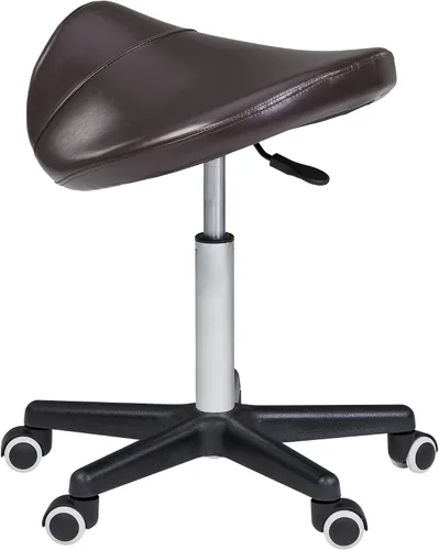 Vista 2 de Master Massage Silla ergonómica para sillín - Silla giratoria hidráulica con ruedas, taburete clínico de salón para clínica de tatuajes, spas Café