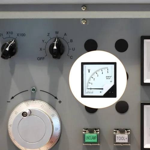 Vista 3 de YOKIVE Voltímetro de panel analógico, 6C2 DC 0-5 V, herramienta de medición de voltios, ideal para equipos de medición de pruebas de circuitos