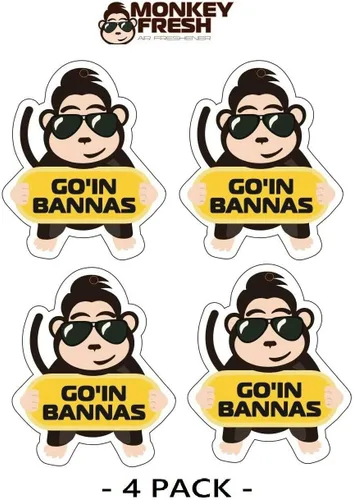 Vista 7 de Monkey Fresh - Ambientadores colgantes para coche (goma de mascar)
