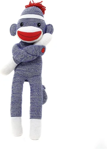 Vista 9 de Adorable Mono Calcetín, el Original Tradicional Juguete de Peluche de Animal Tejido a Mano, Regalo para Niños, Bebés, Adolescentes, Niñas y Niños