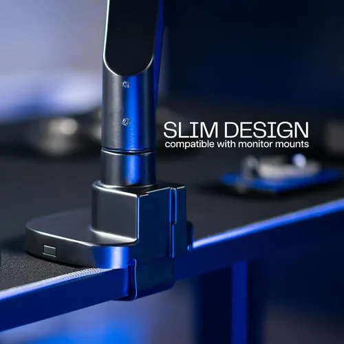 Vista 7 de VIVO DESK-PAD60-24 - Alfombrilla de escritorio grande de 60 x 24 pulgadas con iluminación RGB para ambiente de oficina y juegos inmersivos