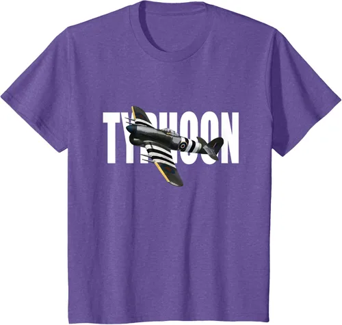 Vista 40 de RAF Hawker Typhoon WW2 Fighter Aircraft T-Shirt