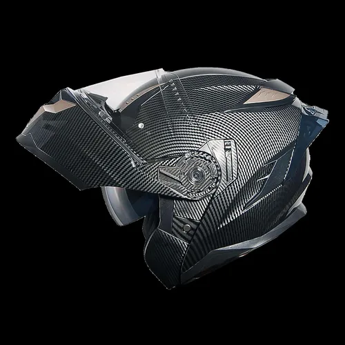 Vista 3 de 1Storm - Casco modular de cara completa para moto, certificado DOT, para adultos, doble visera abatible con escudo interior para sol y lista