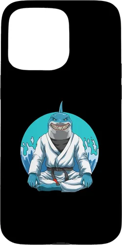 Vista 27 de iPhone 12 Pro Max Jiu Jitsu Shark con Gi - Estuche de agarre y judo