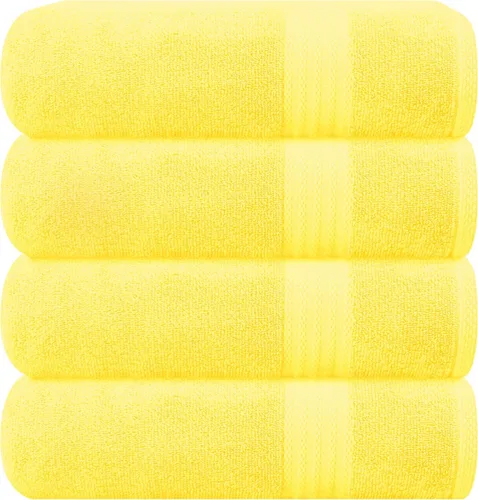 Vista 149 de GLAMBURG Juego de 2 Sábanas de Baño Extra Grandes de Algodón Premium de 700 GSM - 100% Algodón Peinado - 2 Sábanas de Baño 35x70 pulgadas - Calidad