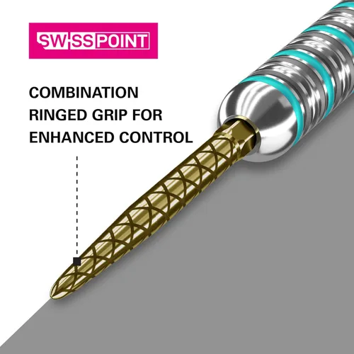 Vista 3 de TARGET Darts Puntas suizas, puntas de dardos de punta suiza de fuego (paquete de 3 puntas) Puntas de cambio de dardos, accesorios profesionales