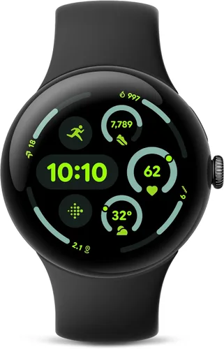 Vista 11 de Google Pixel Watch 3 (41mm) Modelo más reciente - Reloj inteligente Android - Caja de aluminio negro mate - Banda Obsidian - LTE (reacondicionado)