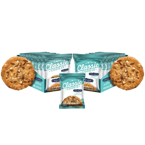 Vista 17 de Galletas de brownie Classic Cookie suavemente horneadas en forma redonda, 2 cajas, 16 galletas envueltas individualmente