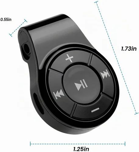Vista 7 de Receptor Bluetooth/kit de automóvil, receptor de audio inalámbrico Bluebyte Clip para auriculares de audio de automóvil, adaptador inalámbrico