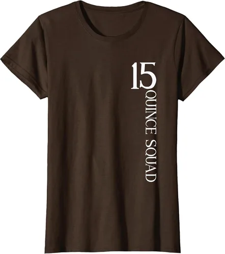 Vista 5 de Quince Squad Quinceanera 15th Birthday - Camiseta de quinceañera para niñas Asphalt Grey