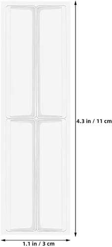 Vista 2 de 100pcs Self Adhesive Label Holders, Top Open Writable PVC Pockets